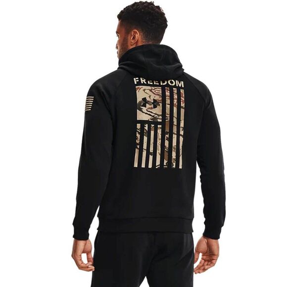 Under Armour Men's Freedom Flag Casual Hoodie‎ - Black Medium NWT - Picture 1 of 2